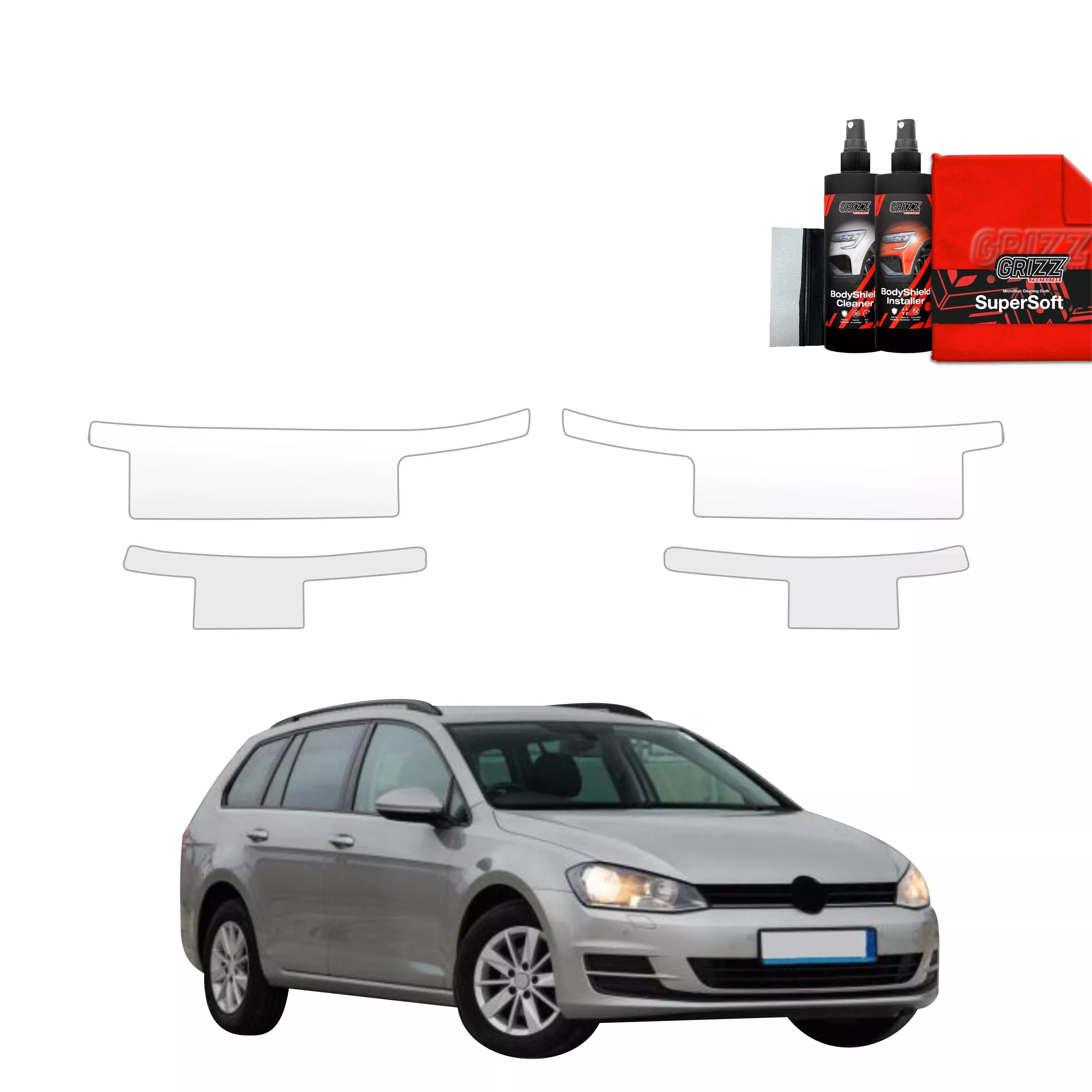4in1 Schutzfolie fr Schweller - Volkswagen Golf 7 Variant (2013-2020)