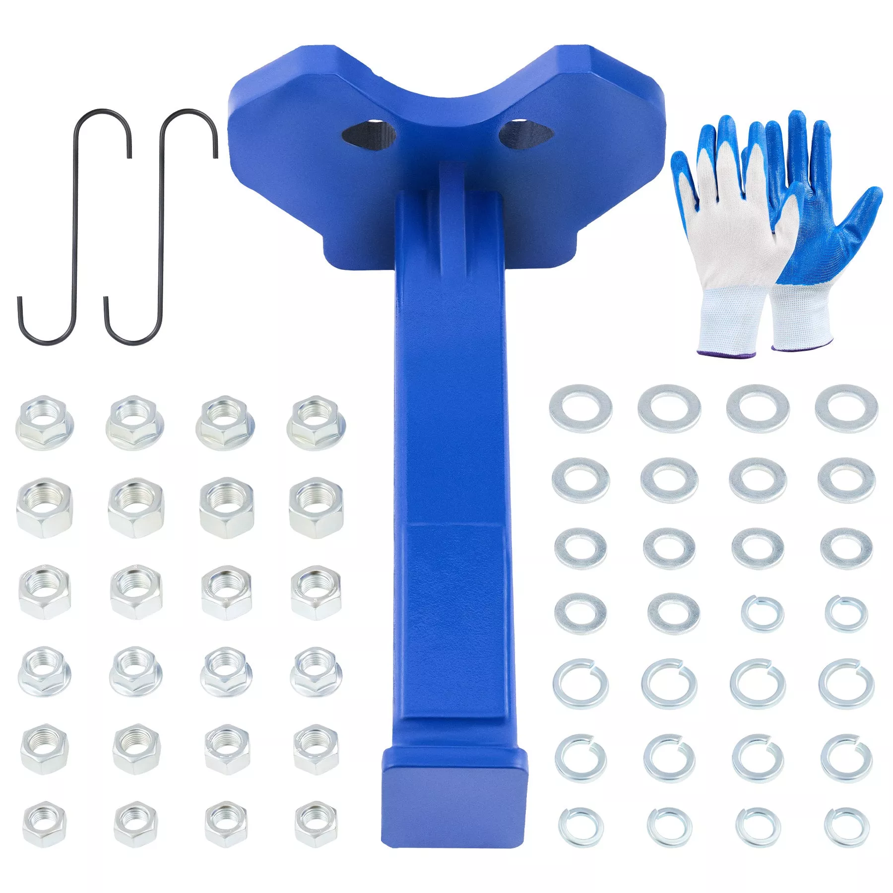 Wheel Hub Puller Tool Kit, Universal Wheel Hub Shocker with Nuts and Hooks Compatible with 5 6 and 8 Lug Hubs