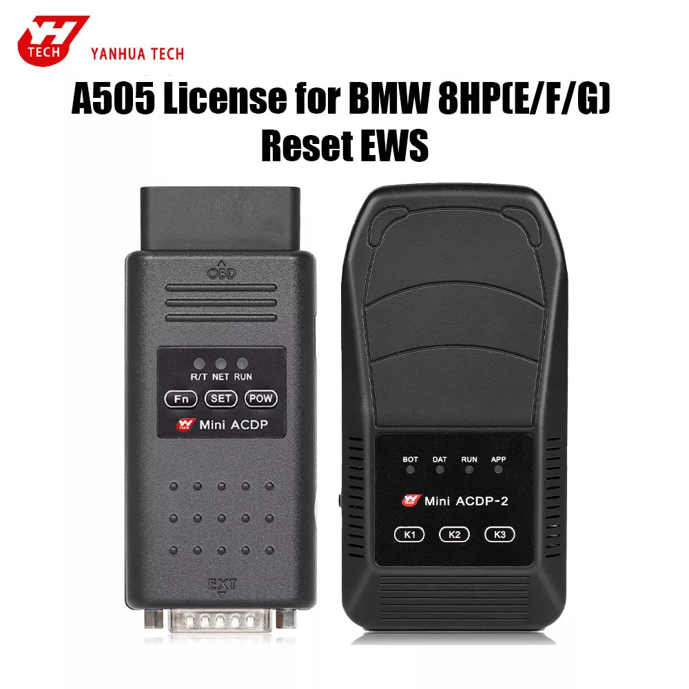 Yanhua A505 License BMW 8HP (E/F/G) EWS Data Reset via Bench Mode for ACDP Module 11, 19, 36