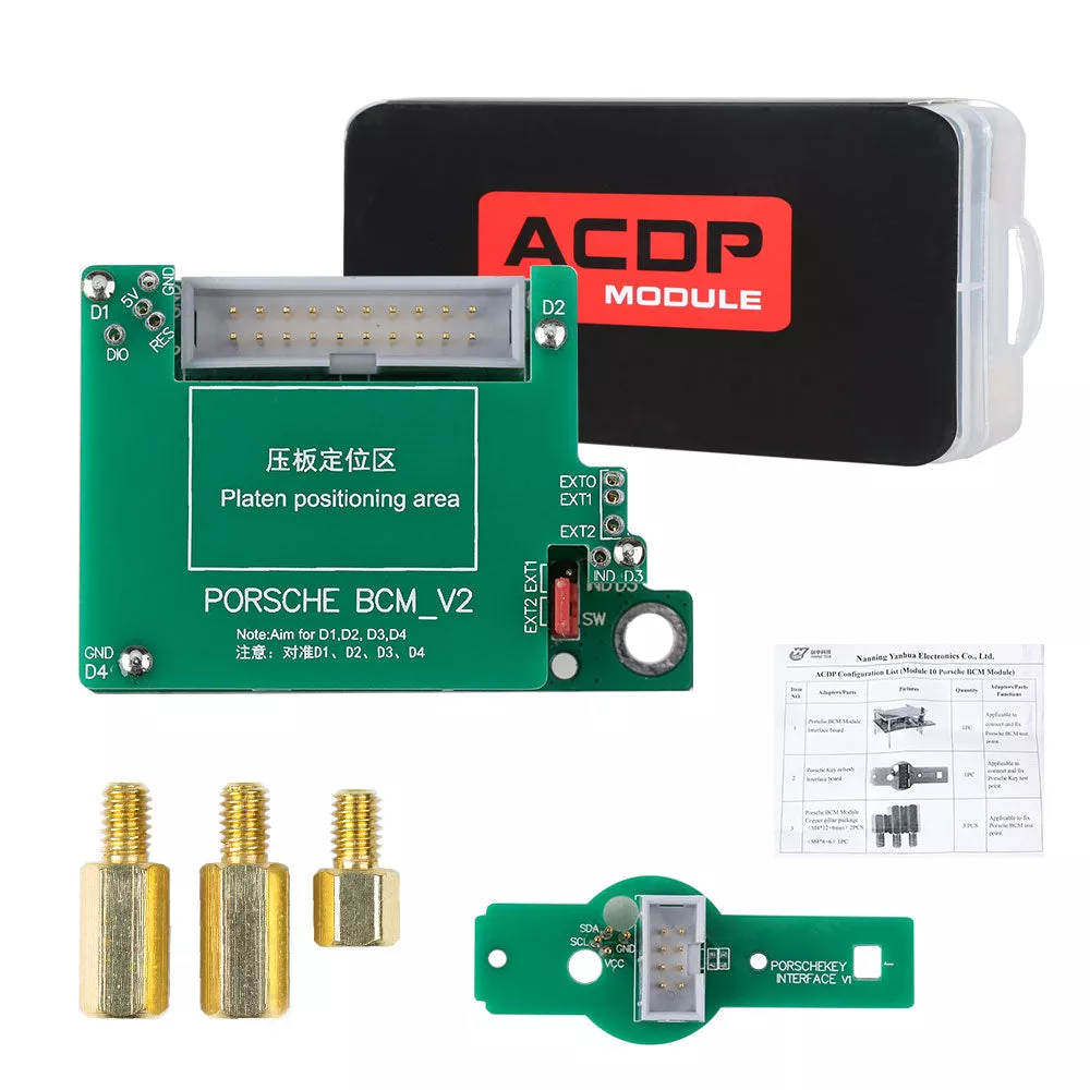 Yanhua Mini ACDP-2 Module 10 with License A900 for Porsche BCM Key Programming Add Key & All Keys Lost (20102018)
